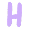 H (1).stl Universal Light Letters A-Z 0-9