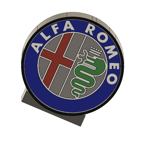 logo lamp alpha romeo 3D model