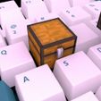minecraft-keyboard.jpg Minecraft Keycap Chest for keyboard - minecraft fans setup decoration STL