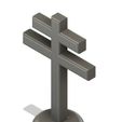 Croix de Lorraine.JPG Lorraine Cross on pedestal