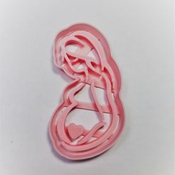 20180917_013155dsdasd.jpg STL file Pregnant Cookie Cutter・3D printer design to download