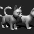 11.jpeg Gato dos desenhos animados para impressão 3D Modelo de impressão 3D