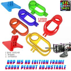 1.-DRP-M5-HD-Caddx-Peanut-Adjustable-Mount-1.jpg STL file DRP M5 HD Edition Frame Caddx Peanut Mount・3D print object to download