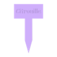 PancarteCitrouille.stl Vegetable seedling signs