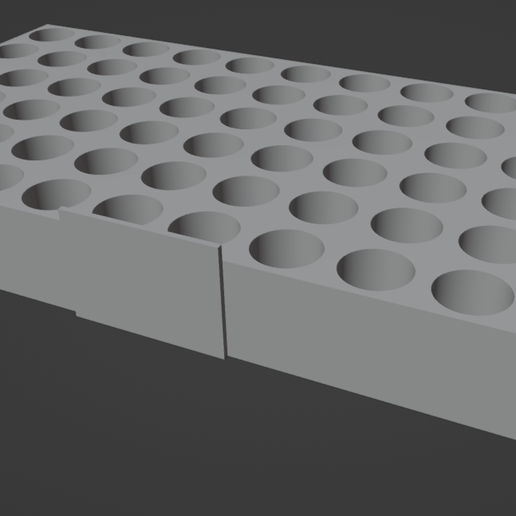 🧪 72-tube rack (6x12)・ STL File for 3D printing・Cults