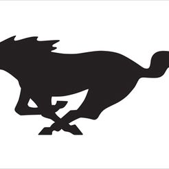 Mustang-horse-only.jpg Fichier STL Logo Mustang・Design pour imprimante 3D à télécharger