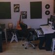 Miniature-Home-Music-Studio-3D-Printed-STL-9.jpg MINIATURE Home Music Studio Miniature Furniture Collection 22 Items | Miniature Furniture