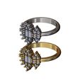 Clusters-diamond-ring-size7-8-02.jpg Fichier STL Antique bague baguette en diamant grappes Us tailles 7 8 Modèle d'impression 3D・Modèle pour imprimante 3D à télécharger