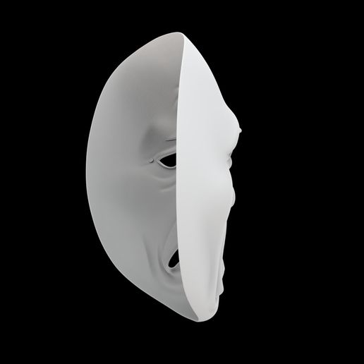 🗿 Sad Face Mask 3D Print Model Tragic Expression / Melancholy Prop・ STL ...