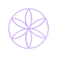 Hexafoil (2).stl Hexafoil Symbol, Sacred Geometry Stencil, Daisy Wheel, 6 Petal Flower