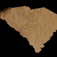 3.png Topographic Map of South Carolina – 3D Terrain