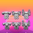 crusader-backpacks.jpg 3D file Crusader Knights Melting Fire Squad (5 fanatical brothers)!・3D printer design to download, Orfey
