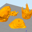 12.PNG Predator Bust Figurine 3D Printing Assembly