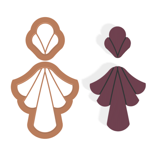 polymer clay cutter 5size A-B 3D model