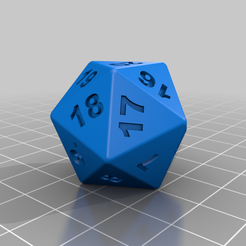 Writable Blank Dice by Dayrusher, Download free STL model