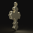 5.png Baroque Cross Pendant with Cabochon Setting 3D print model
