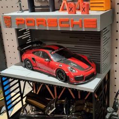 Porsche Car Port Garage Scale 143 Dr!ft Racer Storm Child Diorama