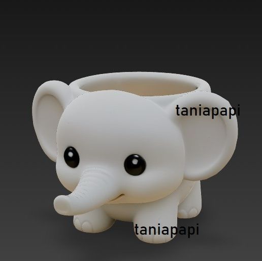 Elephant flower pot