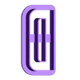 D_Ucase.stl heinrich - alphabet font - cookie cutter