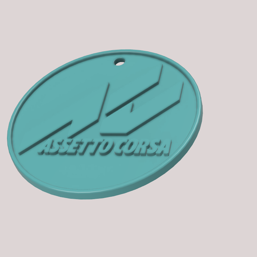Assetto Corsa Keychain 3D model