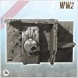 5.jpg Ruin of Sherman M4 with walls and pieces of wood (4) - World War Two Second WWII Western campaign USA United States America