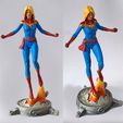 Shot2S.jpg Captain Marvel 6th Scale Figurine/statue (FDM friendly)