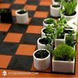 2.jpg STL file Micro Planter Chess Set・3D printable model to download