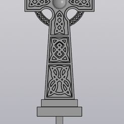 1.jpg 3D-Datei Keltisches Kreuz Pflanzgefäß Dekoration・3D-druckbare Vorlage zum herunterladen