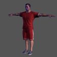 15.jpg Animated Sportsman-Rigged 3d game character Low-poly 3D model