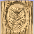 Screenshot-2025-04-17-145419.png Owl on Tree 3D Model for CNC – Mystical Nature Relief STL