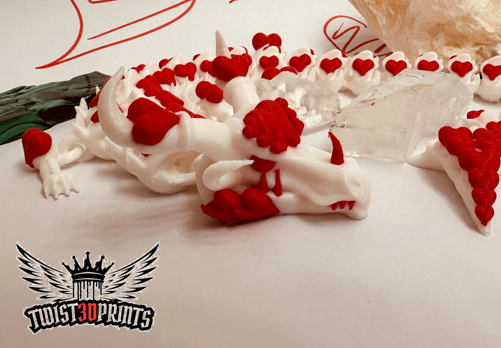 💝 Valentines Dragon Flexi, Articulated, Print in Place・ STL File for 3D ...