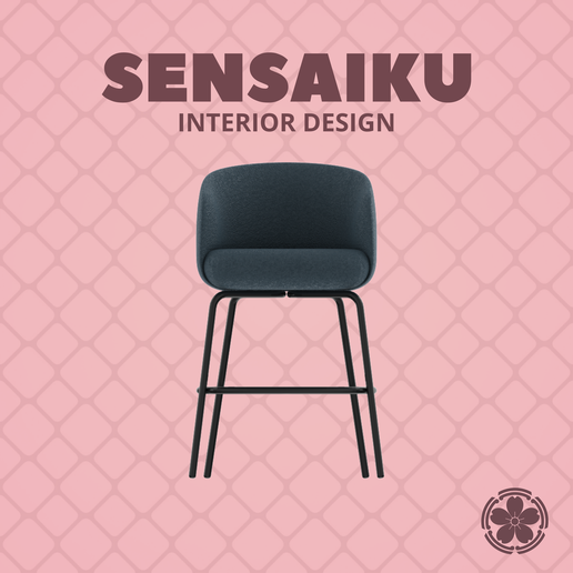 Miniature Replica 1:12 Form Us With Love, 34. Nest Chair High Chair for Miniature Dollhouse - 3D Print Instant Download - Miniature Furniture Designer Series