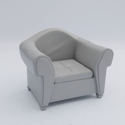 06.jpg STL file small sofa・3D printable model to download