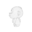024.png Modelo 3D de gorila / macaco com baixo teor de poliéster - Pronto para imprimir e jogar