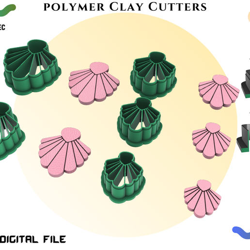 POLYMER CLAY CUTTERS/EULITEC.COM/CC/COPYRIGHTED LICENSE 3D model