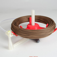 9.png Бесплатный STL файл Universal stand-alone filament spool holder (Fully 3D-printable)・Дизайн 3D принтера для загрузки