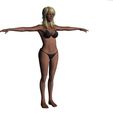 1.jpg Woman in bikini Rigged game character Low-poly model