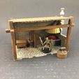 bs-painted1.jpg Blacksmith Shop for 28mm miniatures gaming
