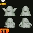 6.jpg Cute Ghosts Chibi STL for 3D Printing ChibiSTL 3DXM