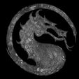 13.jpg 3D PRINTABLE MORTAL KOMBAT 1995 POSTER WITH BASE AND MK1 2023 DRAGON LOGO