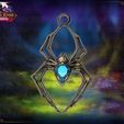 SpiderClimb_RENDER.jpg STL file Spider Climb Pendant - SUPPORT FREE!・3D printer design to download
