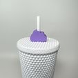 IMG_1984.jpg Cloud Straw Topper, Cloud Stanley Tumbler Straw Charm, Drink Accessories