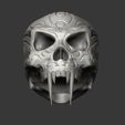 1SKULLA.jpg Tribal Sabre Tooth Skull