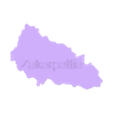Zakarpattia_gelb.stl Ukraine Karte / Ukraine Map
