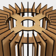 Modelo-1-5.png CEILING LIGHT LAMP 3D PRINT AND LASER CUT FILES MODEL 1
