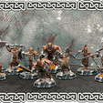 nameplate painted group.png WARCRY Untamed Beasts Warband Nameplates