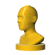 1.png Fichier STL Sculpture masculine en tranches・Modèle pour imprimante 3D à télécharger