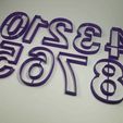 999805fb-0fec-428e-86ee-471da1c7b8b7.jpg STL file Number Cutter Set 10cm・3D printing idea to download
