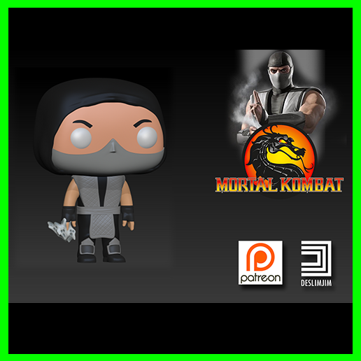 Download file SMOKE - Mortal Kombat FUNKO POP • Model to 3D print ・ Cults