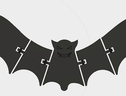 🦇 Articulated Bat・Free 3D File for ・Cults